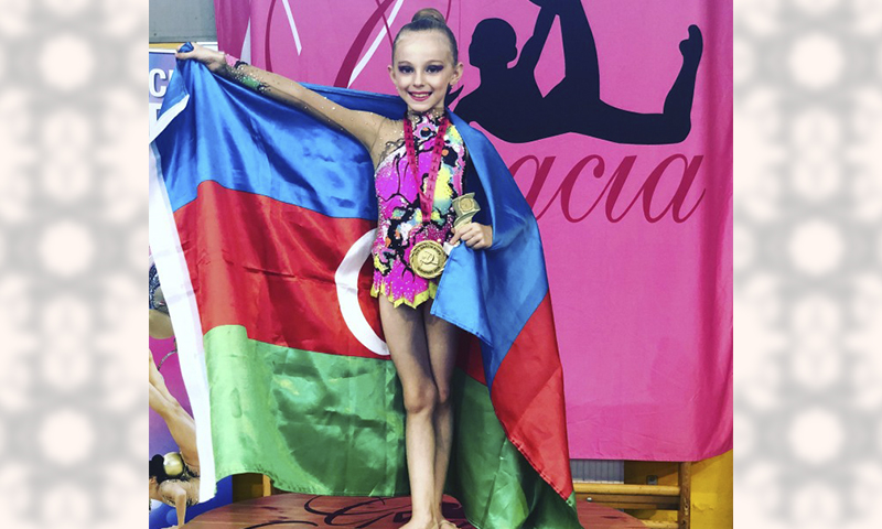 Səkkiz yaşlı gimnastımızın növbəti medal sevinci